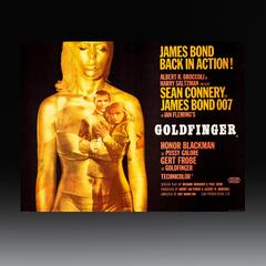 James Bond - Goldfinger, UK Quad , 1964,