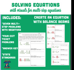 Solving Equations with Visuals for Multi-Step Equations