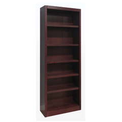 Concepts in Wood Single Wide Bookcase ( Square 2-Piece Set with 84" Tall Bookcase & 48" Tall Bookcase in Cherry)