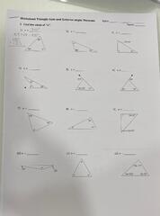 triangle sum and exterior angle theorem. find the x please help i