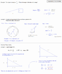 Trigonometry Word Problems Worksheet Answers