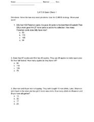 50+ Two-Step Word Problems worksheets for 7th Year on Quizizz ...