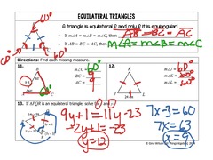 Isosceles and Equilateral Triangles | Math, High School Math ...