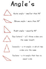 SOLUTION: Different Triangle Angles [example: acute, obtuse, and ...