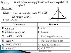 Isosceles and Equilateral Triangles Ch ppt