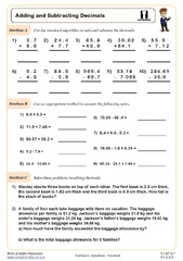 Adding and subtracting decimals