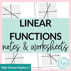 Writing a Ratio as a Linear Function Matching Worksheet ...