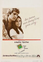 Love story movie poster – classic 70’s vintage