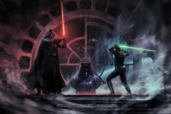 Luke Skywalker vs Darth Vader Emperor Palpatin