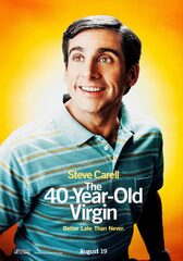 The 40 year-old virgin movie poster – classic 00’s vintage