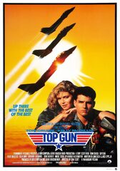 Top gun movie poster – classic 80’s vintage