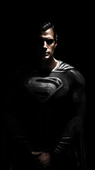 Man of Steel (henry cavill superman black suit ) (Superman)